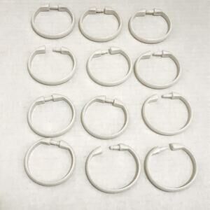 Off White Plastic Shower Curtain Ring's